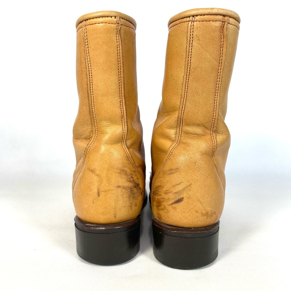 Laredo Kiltie Tan Leather Tassel Western Boots Made In USA Size Womens 6 - Picture 4 of 8